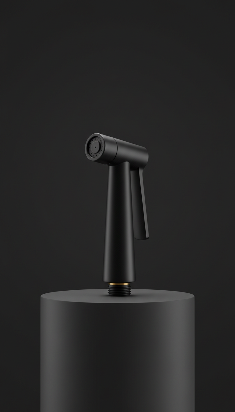 Matte Black Brass Jet Spray
