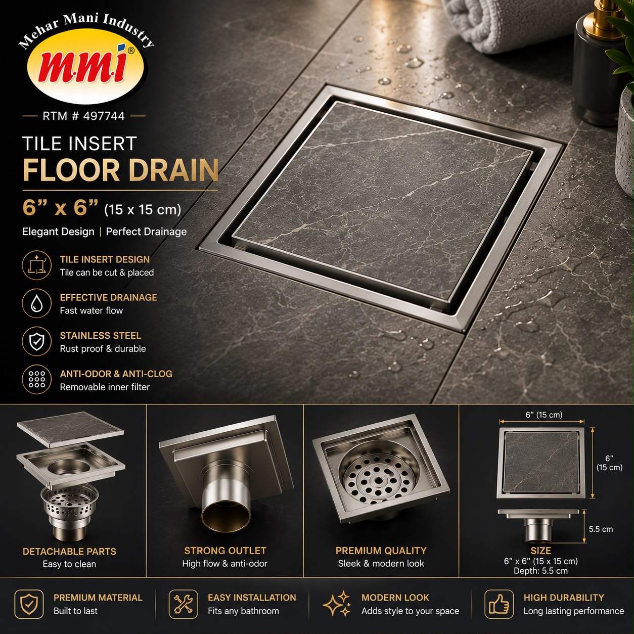 Bathroom Floor Drain