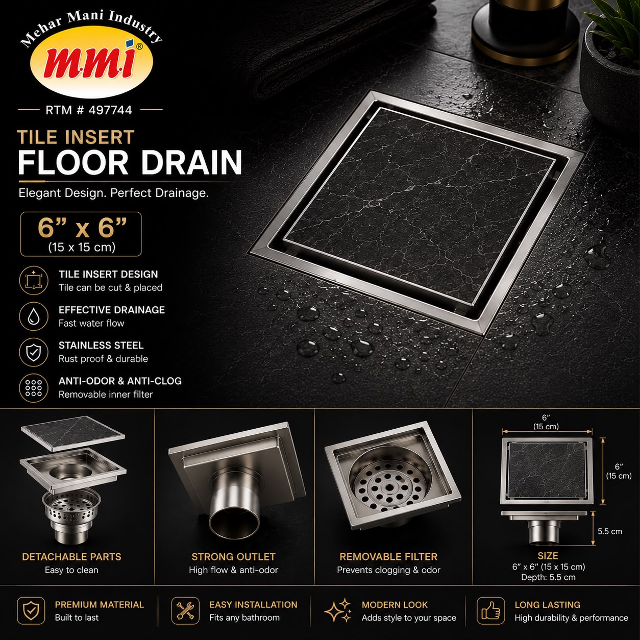 Bathroom Floor Drain