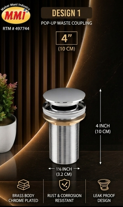 Pop up waste Coupling